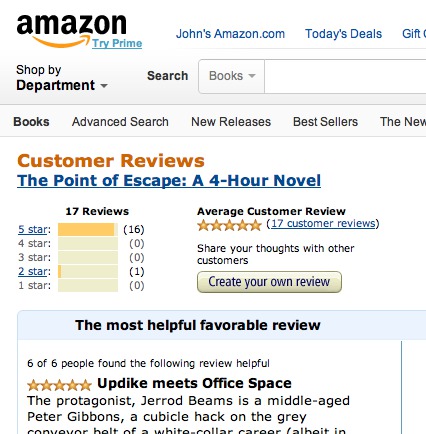 Amazon P.O.E. Review Page